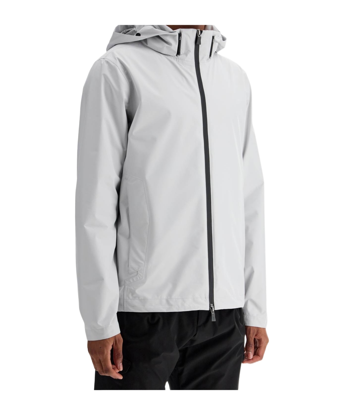 Herno Laminar Gore-tex Waterproof Jacket In White