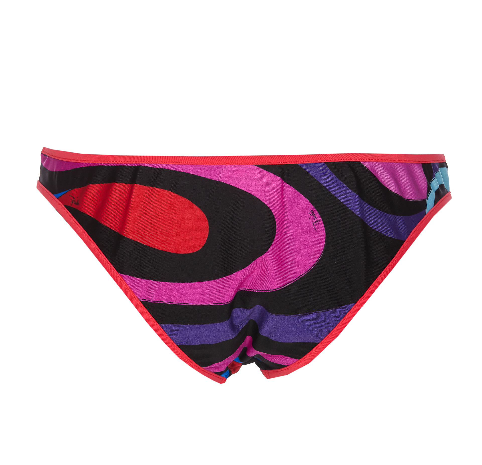 Pucci Marmo-print Bikini Bottom In Black
