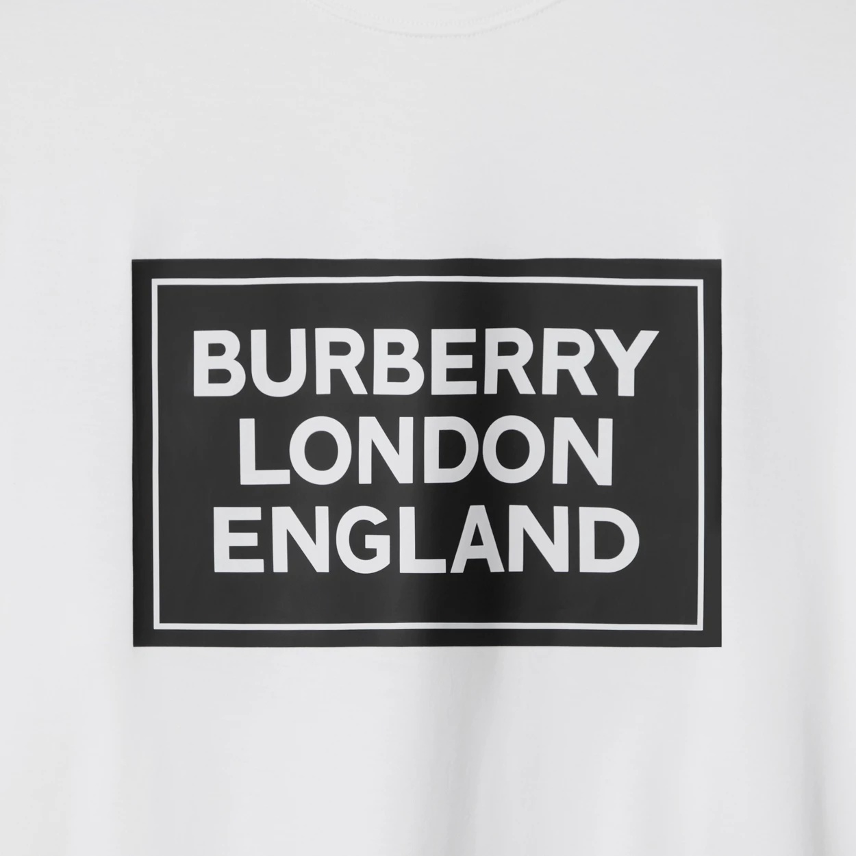 Burberry T-shirt With Round Neck And Short Sleeves In White