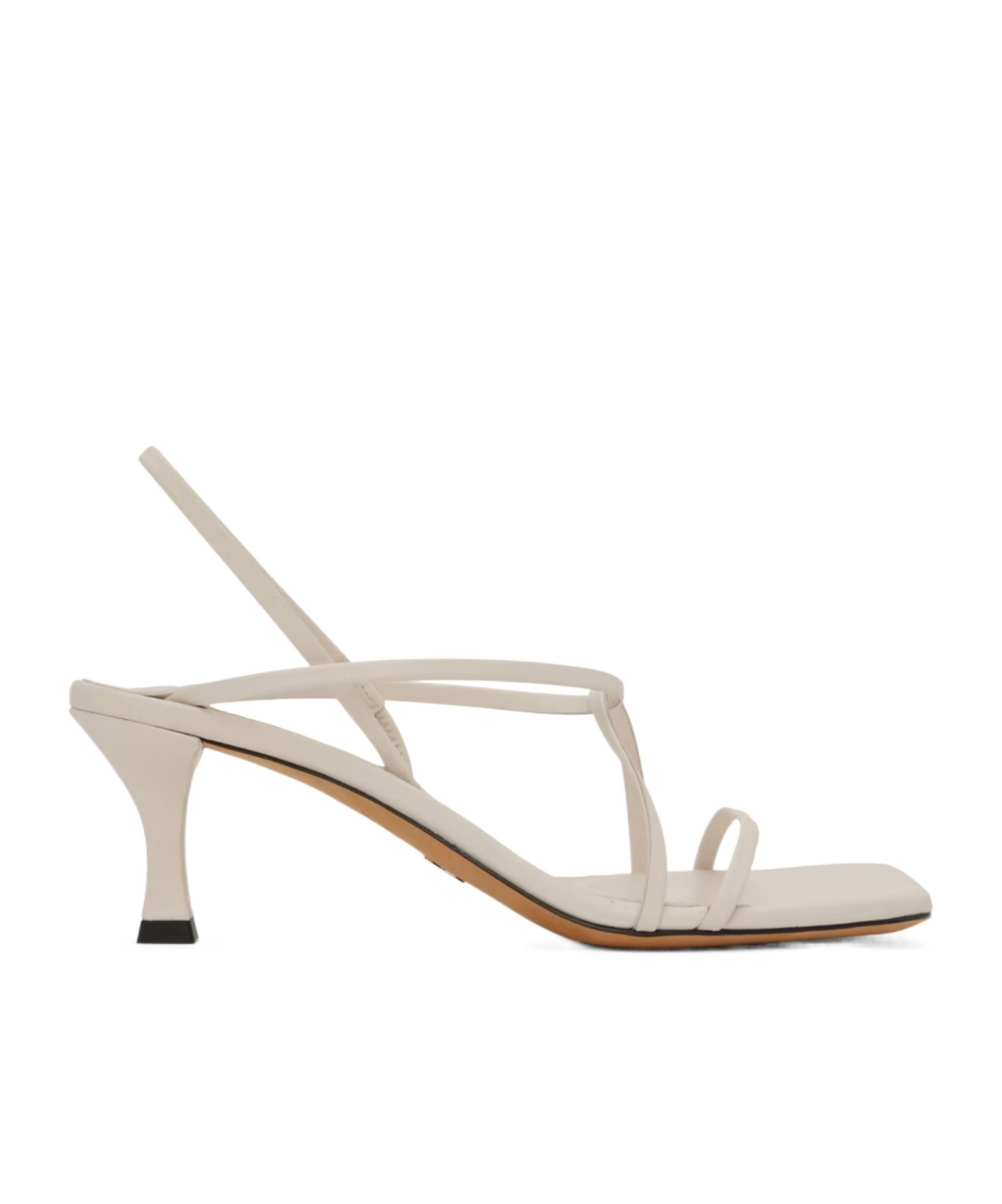 PROENZA SCHOULER SQUARE STRAPPY SANDALS WITH SQUARE HEAD AND HIGH HEELS 