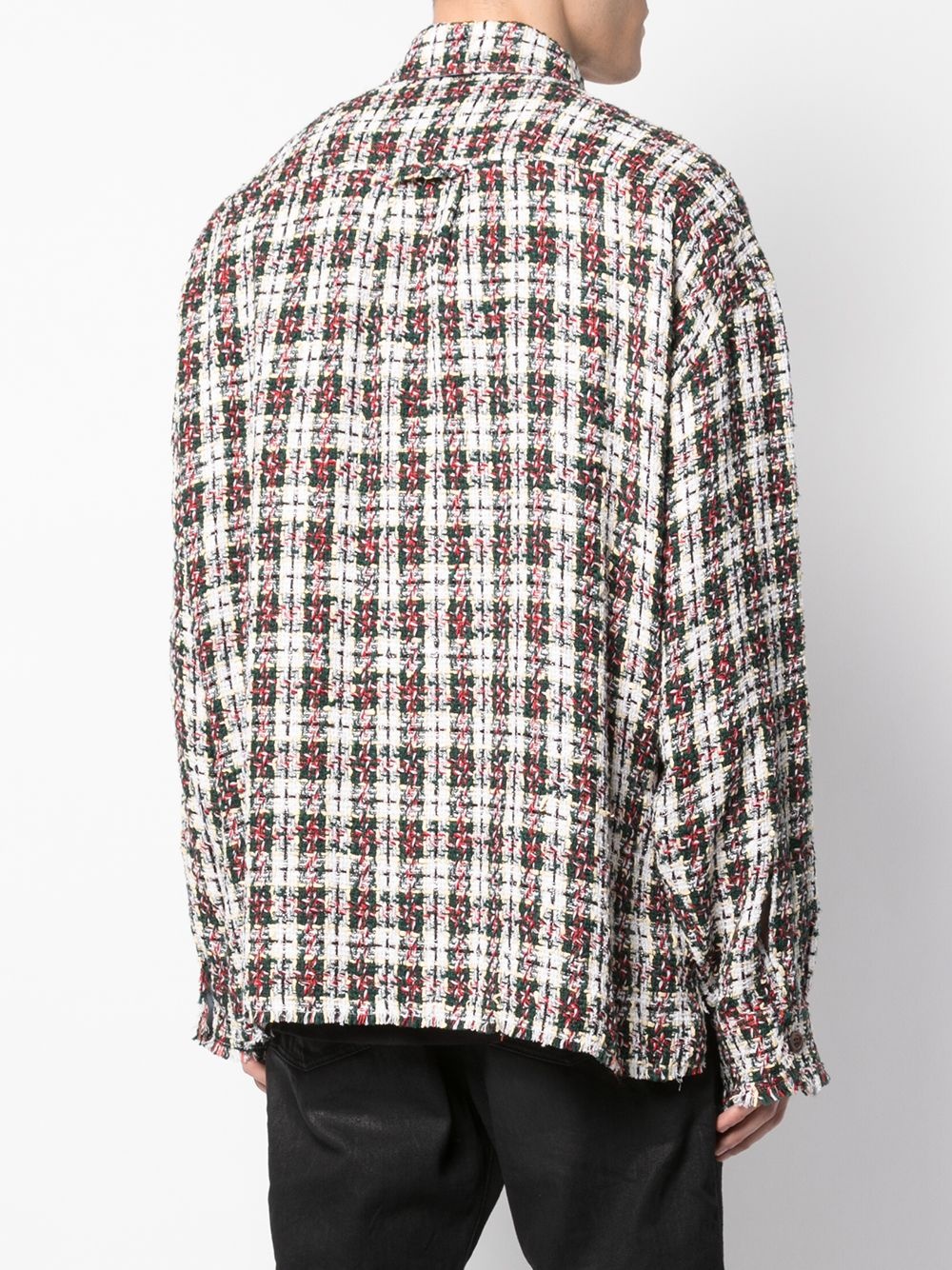 Shop Faith Connexion Buckle Plaid Casual Jacket In Multicolor