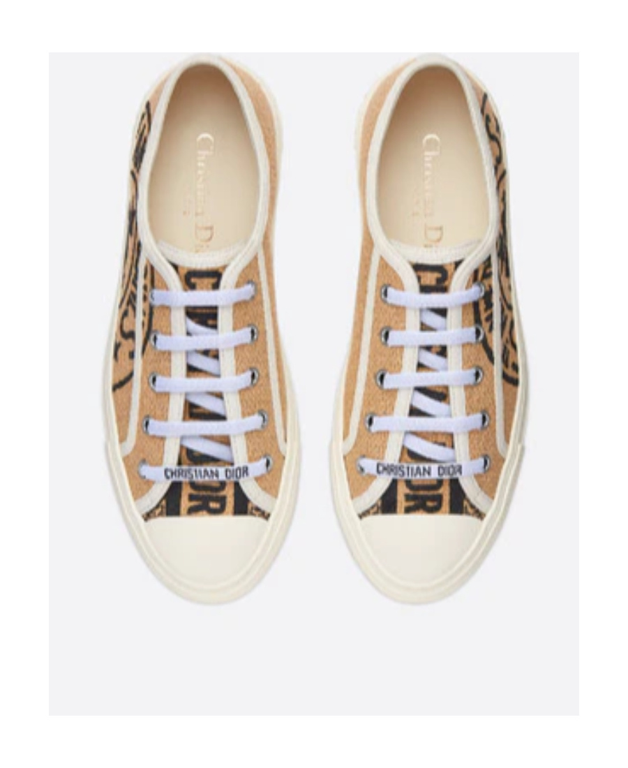 Dior Walk N Lace-up Casual Sneakers In Nude