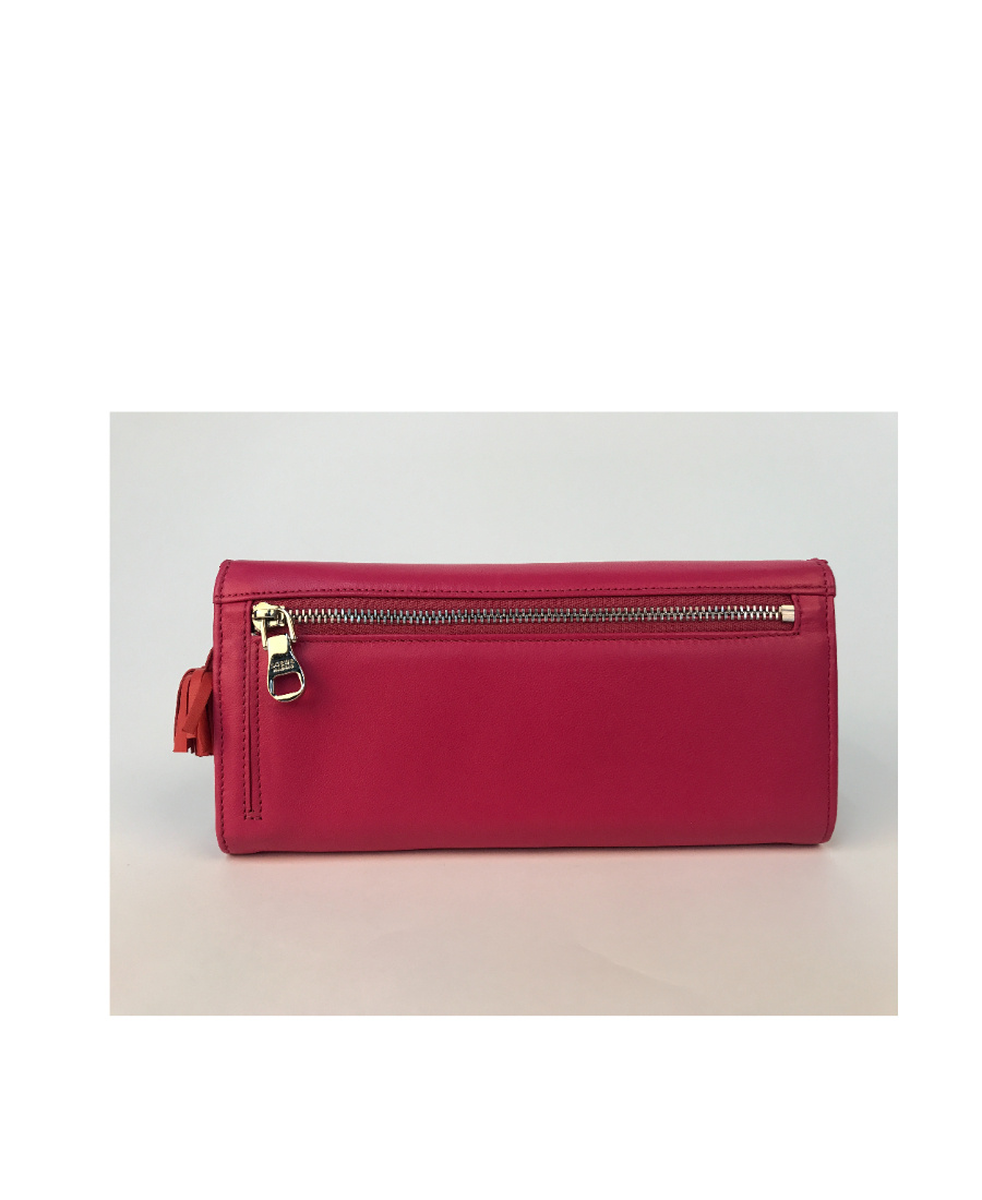 Loewe Zipper Wallet In Red
