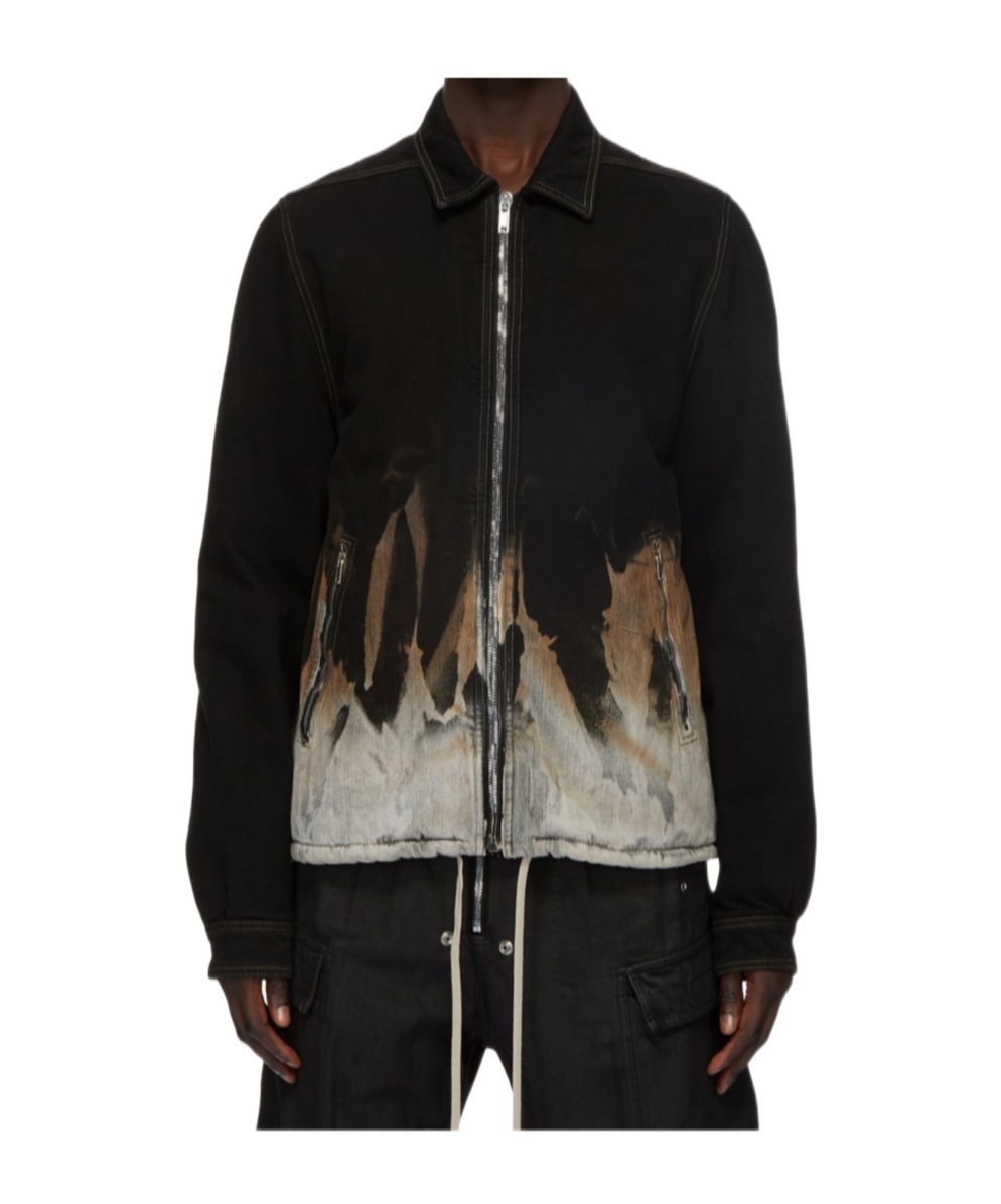 Rick Owens Drkshdw Drkshdw By Rick Owens Cotton Full-zip Sweatshirt In Black