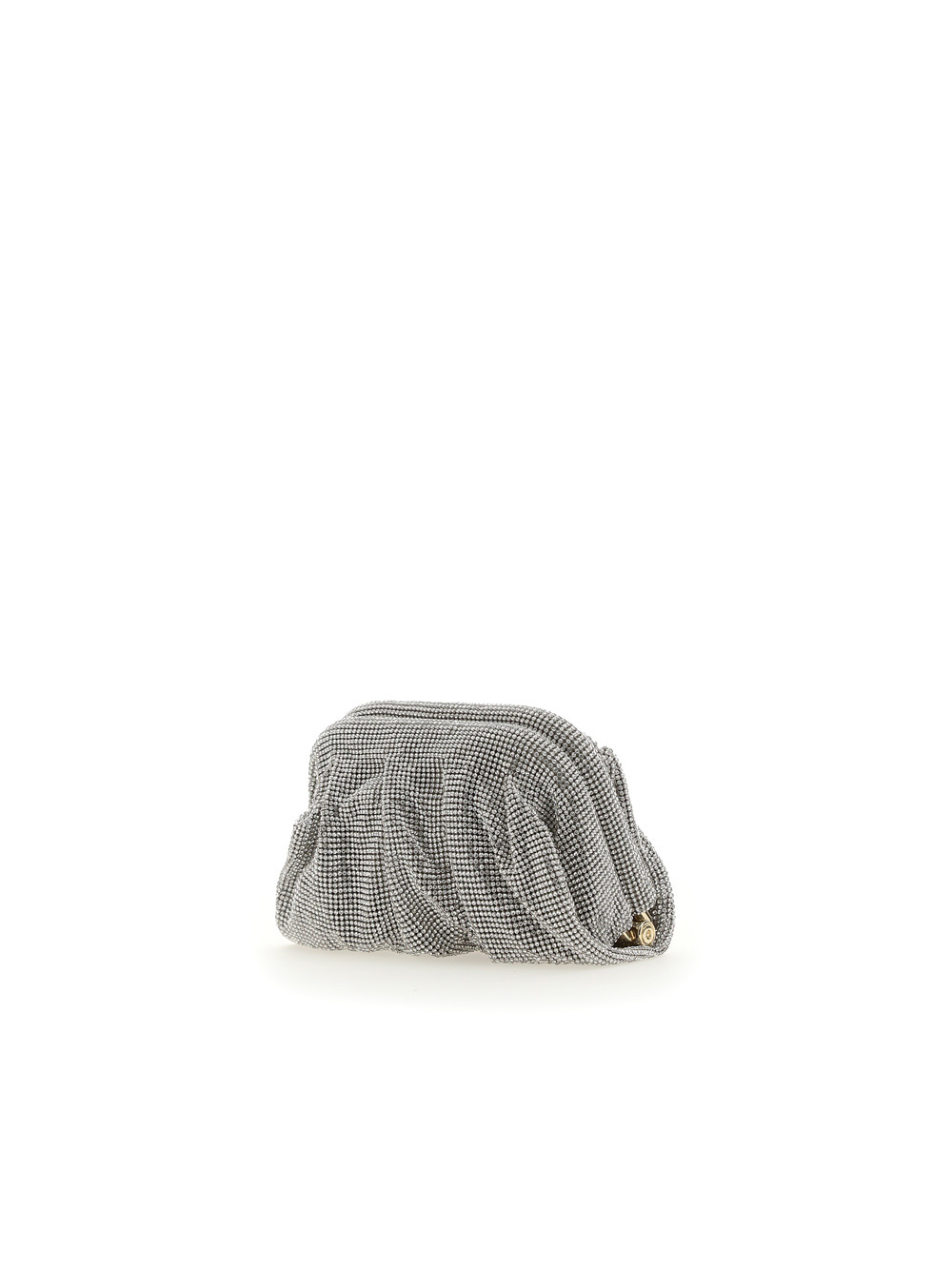 Benedetta Bruzziches Crystal Decoration Handbag In Gray