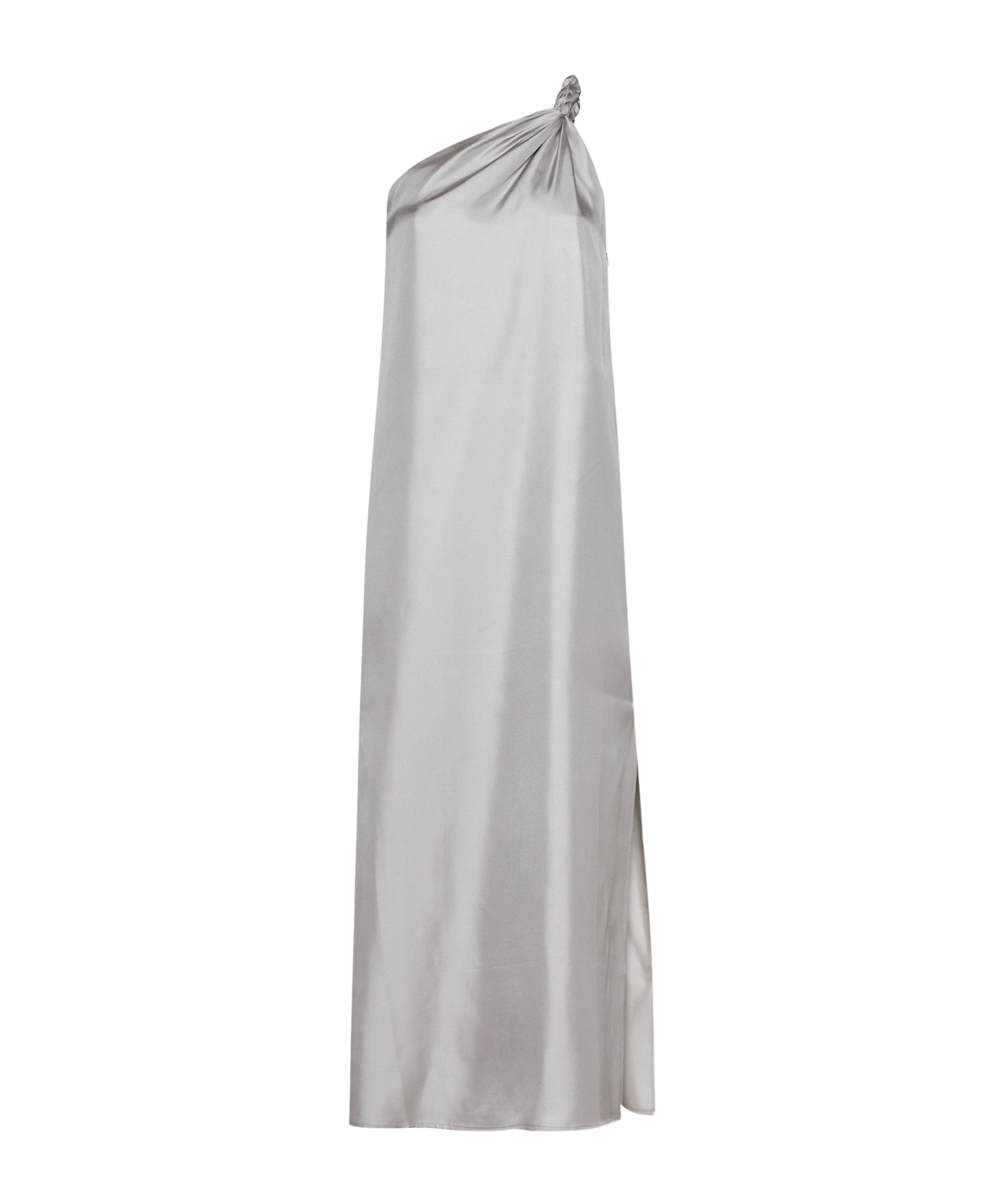 Shop Loulou Studio Adela Silk Maxi Dress In Gray