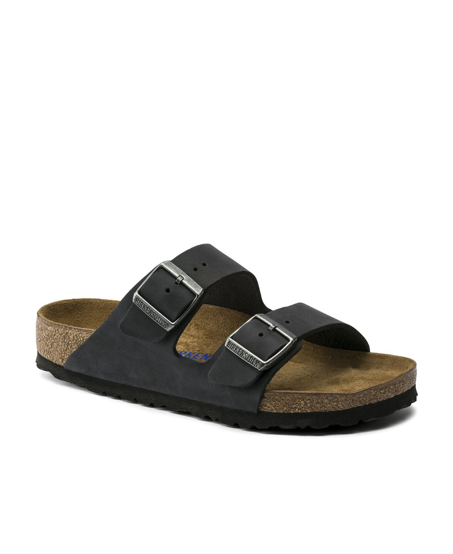 Birkenstock Arizona Suede Open-toe Sandals In Gray