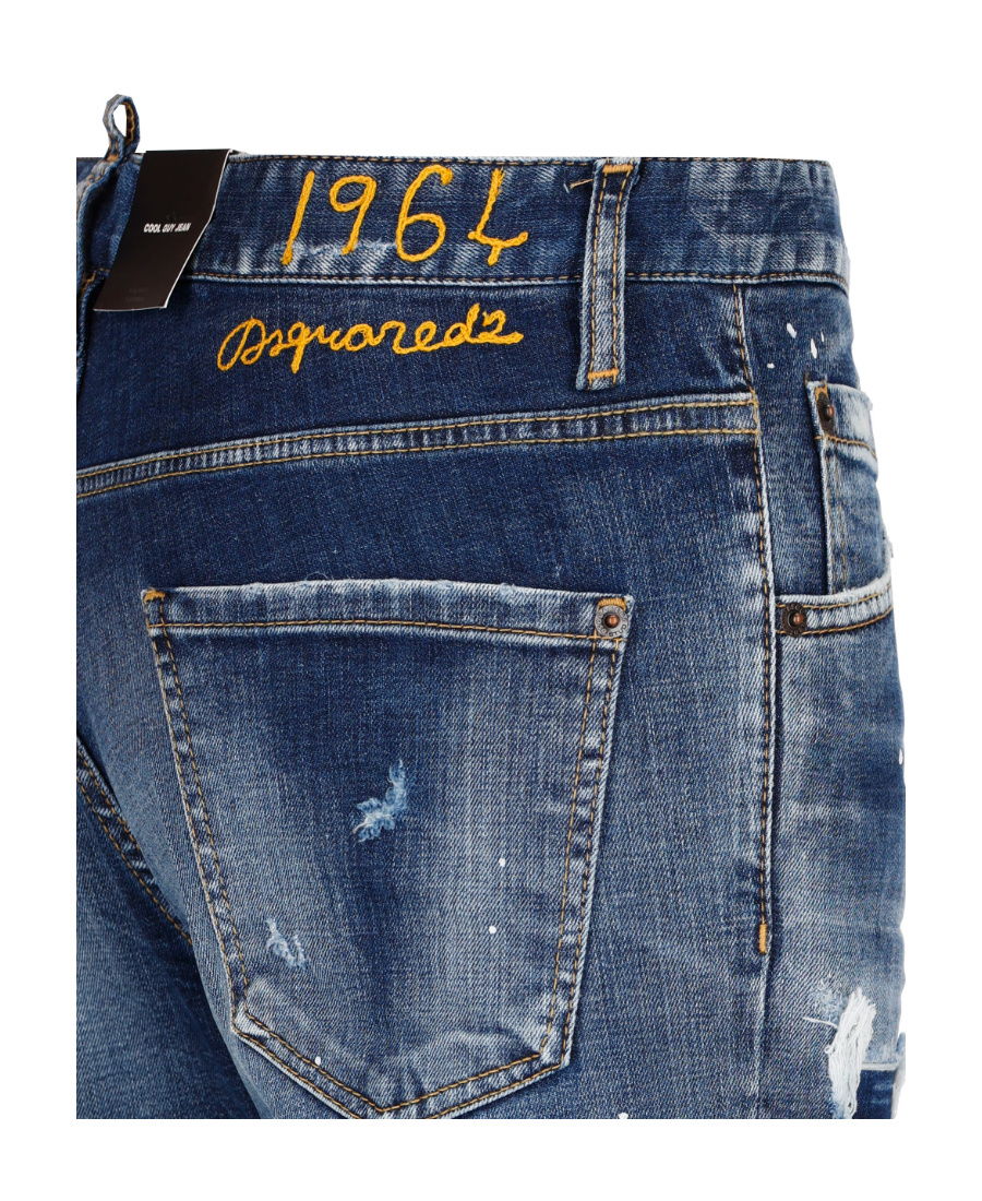 Dsquared2 Ripped Slim-fit Jeans In Blue