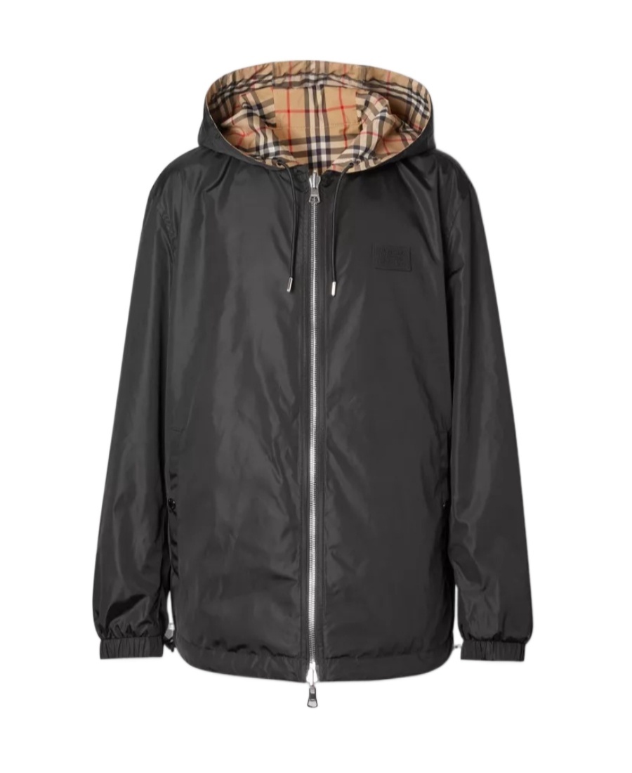 Burberry Reversible Vintage Check Jacket In Nude