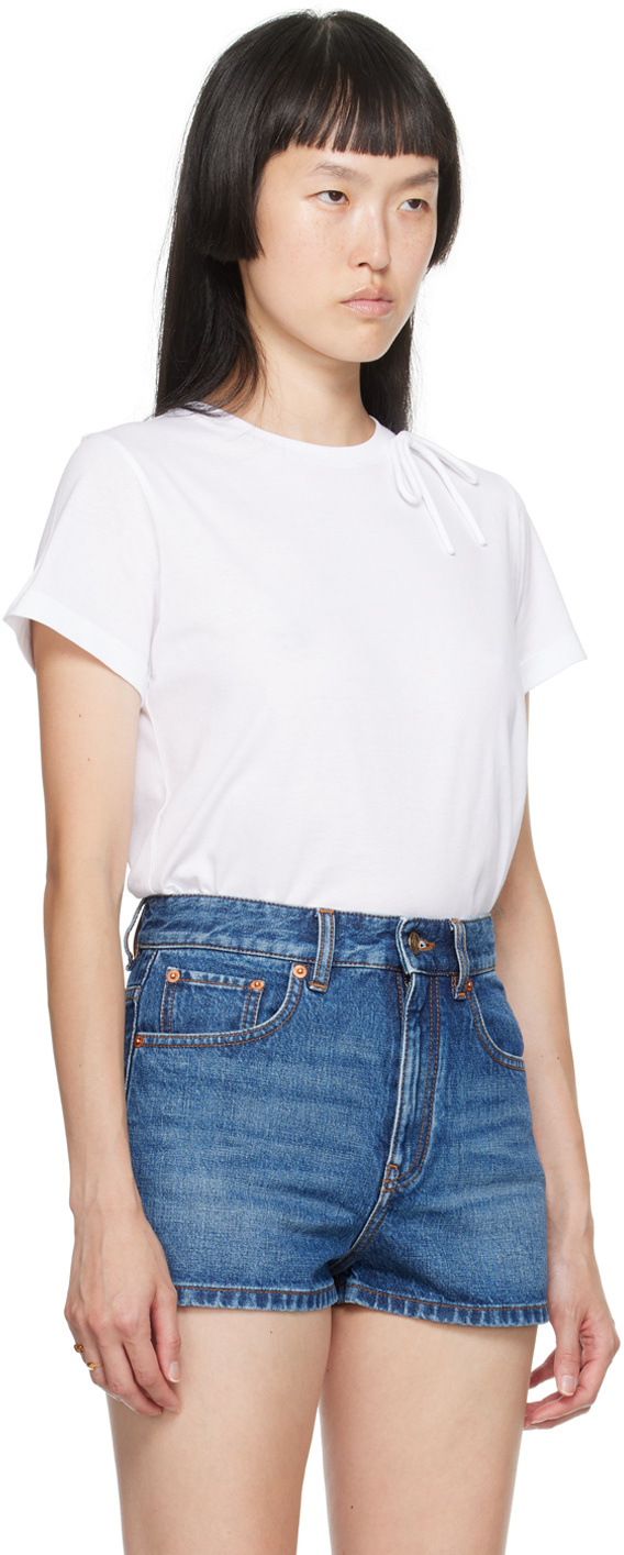 Valentino White Bow T-shirt In White