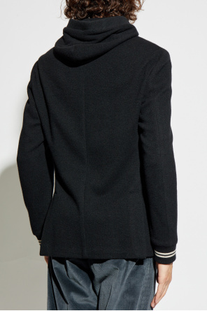 Eleventy Jacket With Detachable Hood In Black