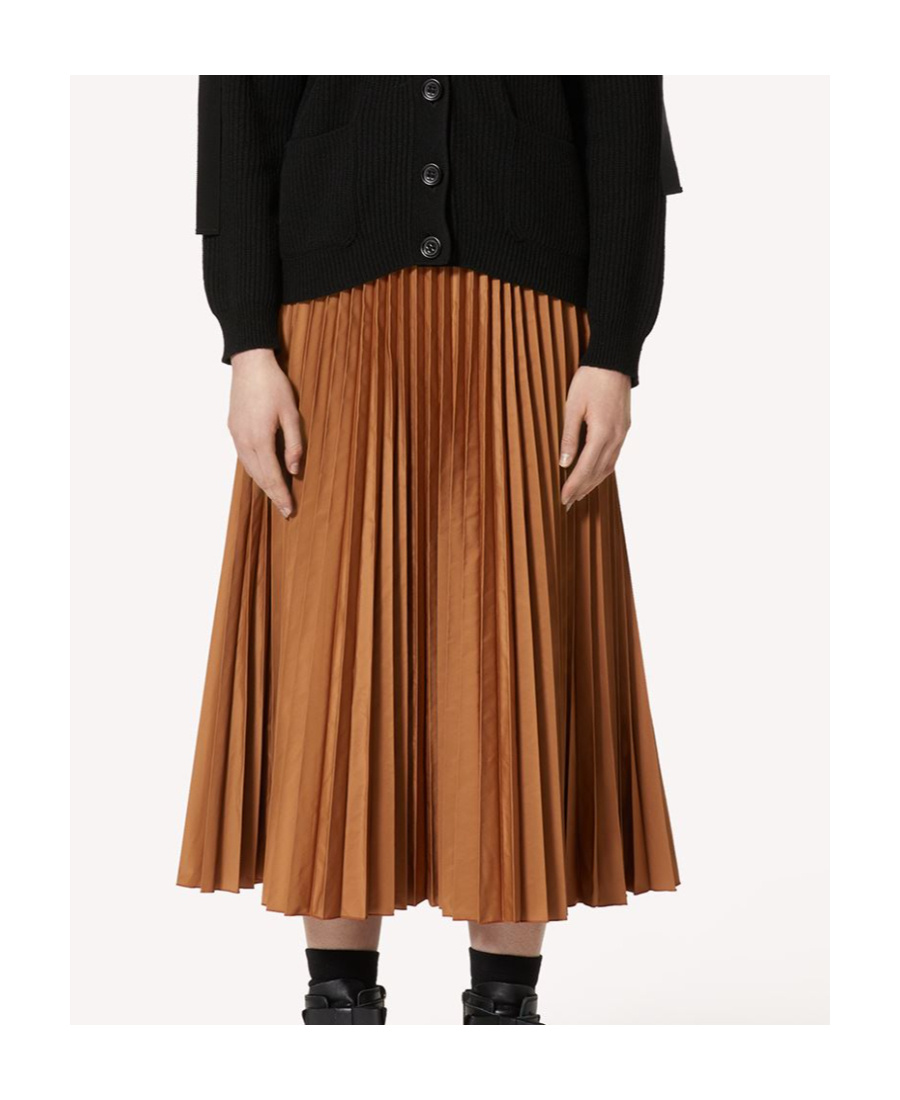 Red Valentino Elastic Waist Skirt In Brown