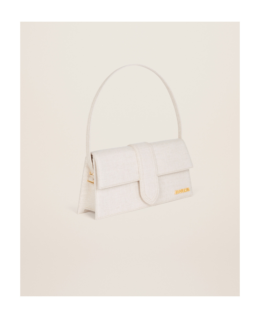 JACQUEMUS LE BAMBINO LINEN SHOULDER BAG 
