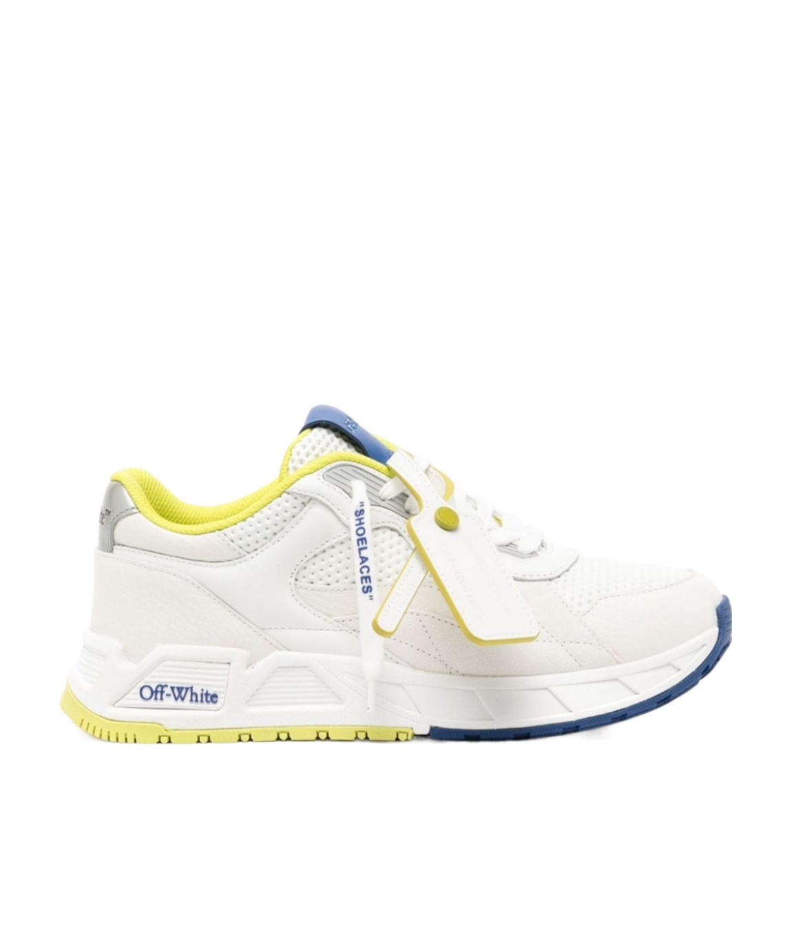 Off-white Kick Off Mesh Colorblock Runner Sneakers In White