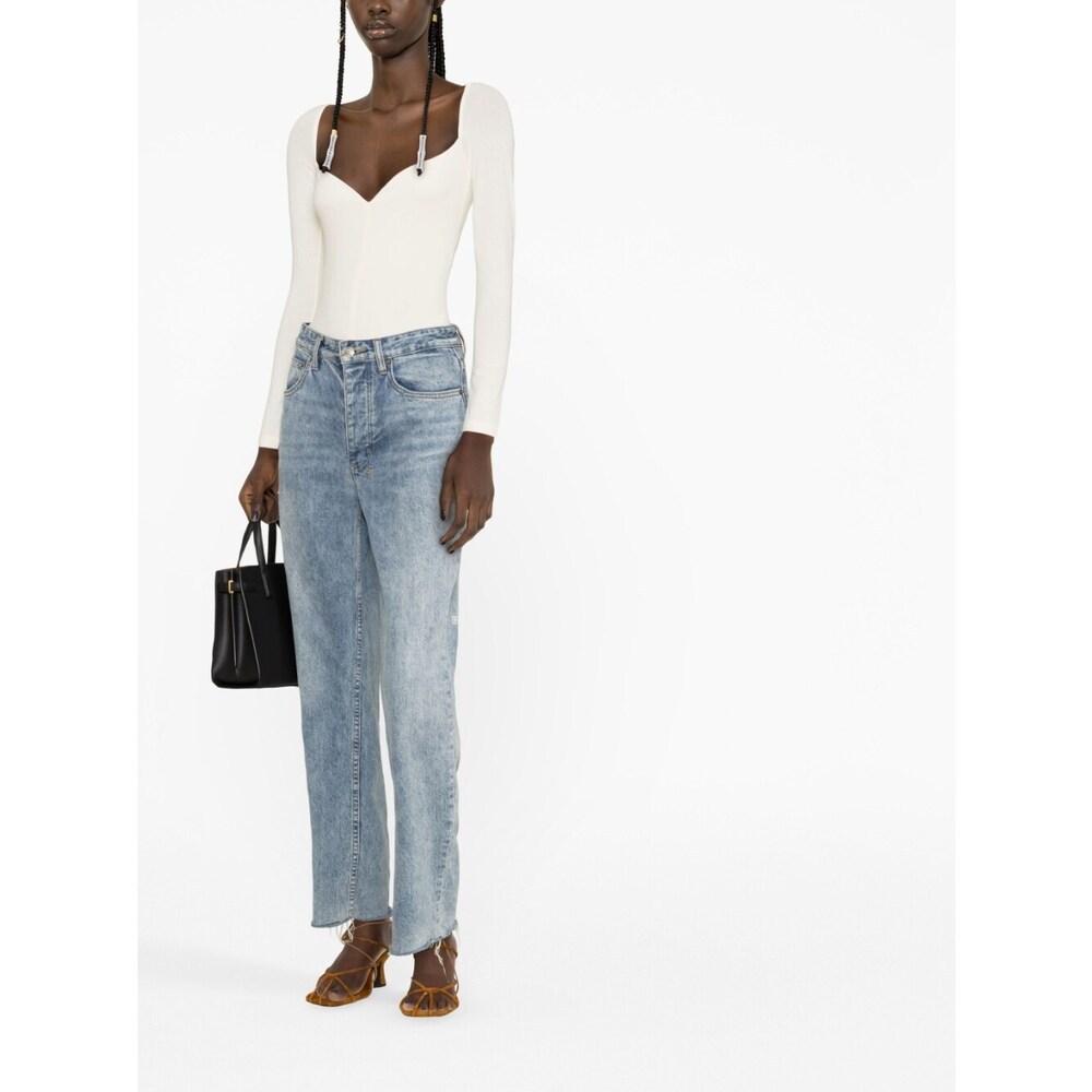 Khaite The Mara Sweetheart-neck Bodysuit In White