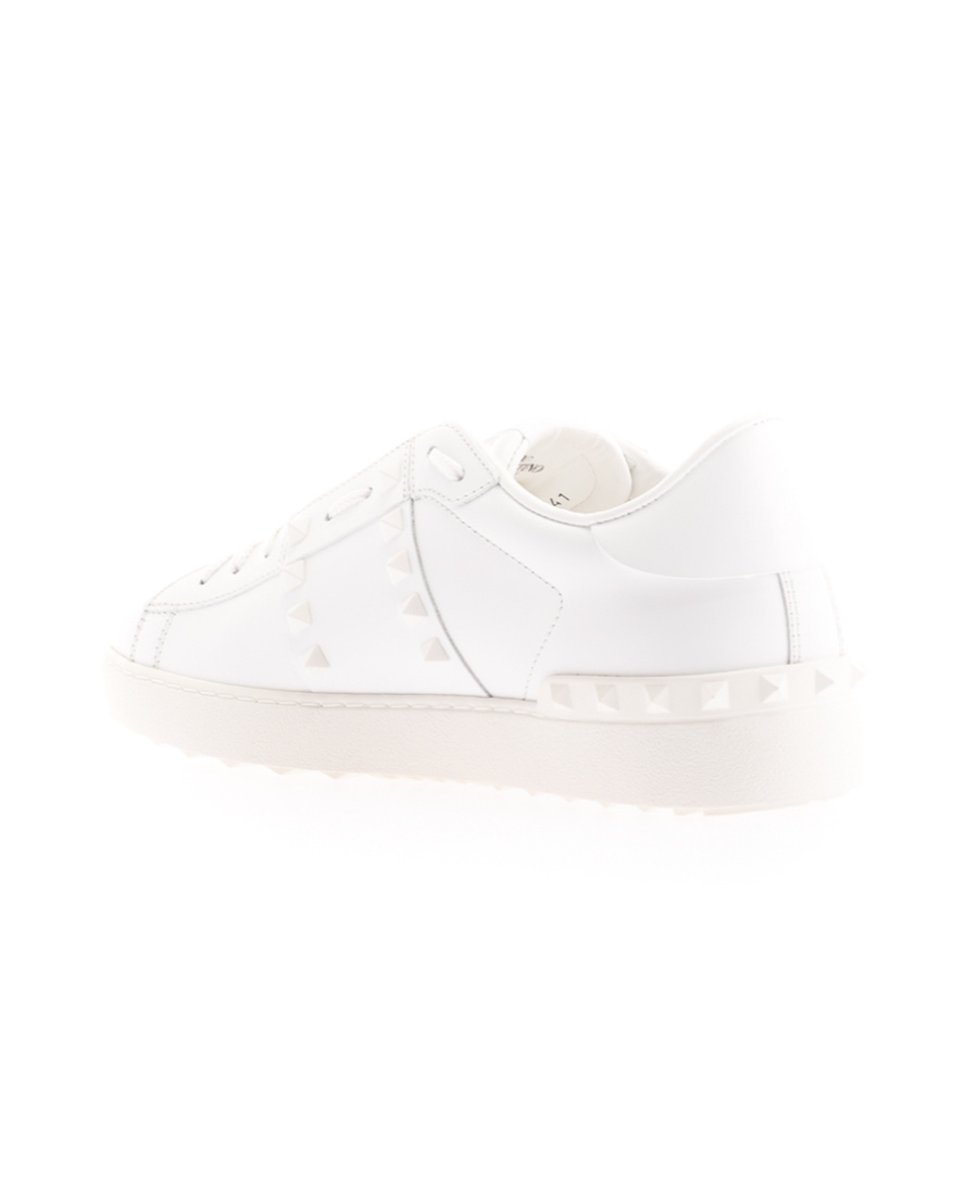 Valentino Garavani Valentino Rockstud Untitled Leather Sneaker In White
