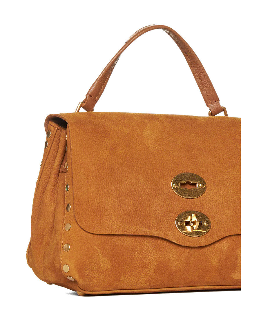Zanellato Postina Stud-detail Leather Bag In Brown