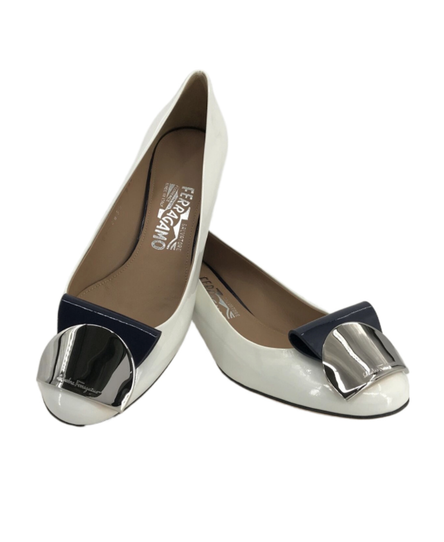 Ferragamo Logo Details High Heels In Multicolor