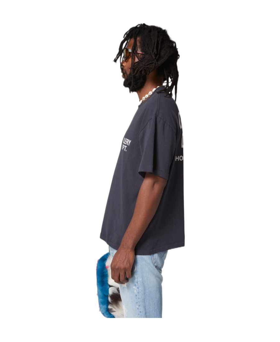 Gallery Dept. Black Logo Printed T-shirt In Black