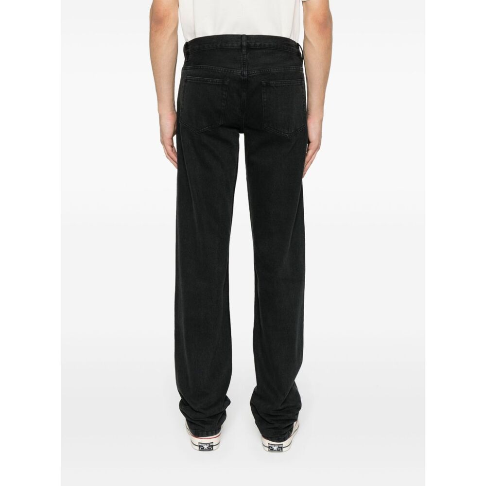 Apc Jean Naomi High-waist Straight-leg Jeans In Black