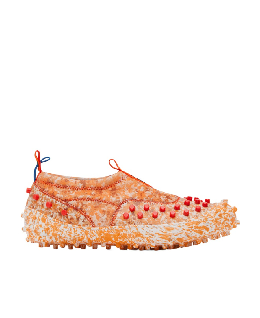 Sunnei Rivet Detail Low-cut Skate Shoes In Nude