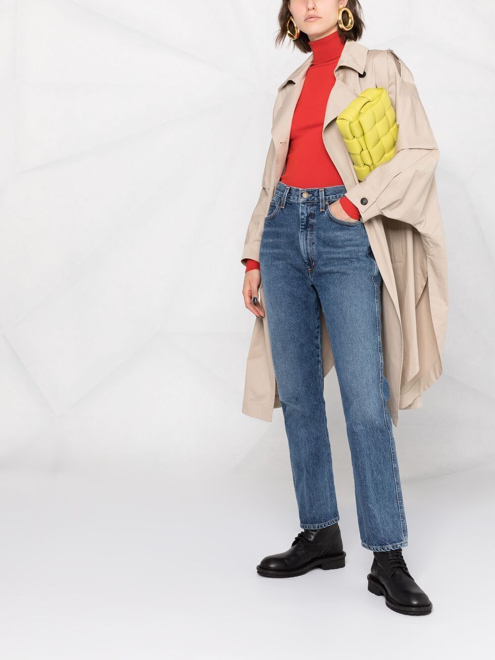 Agolde Straight Jeans Pants In Blue