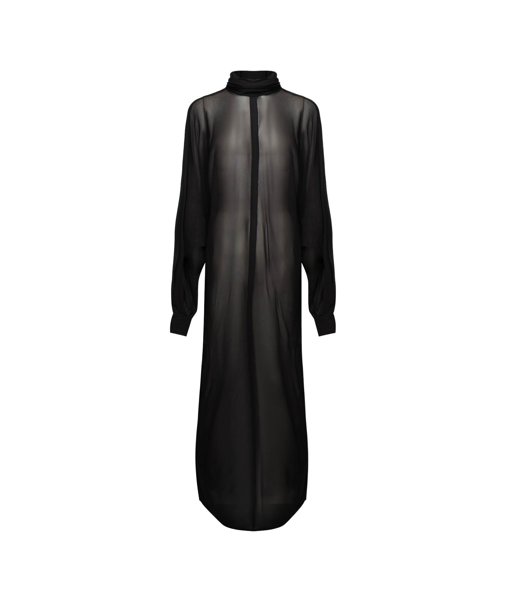 Nine Minutes Long-sleeved Dress In Black