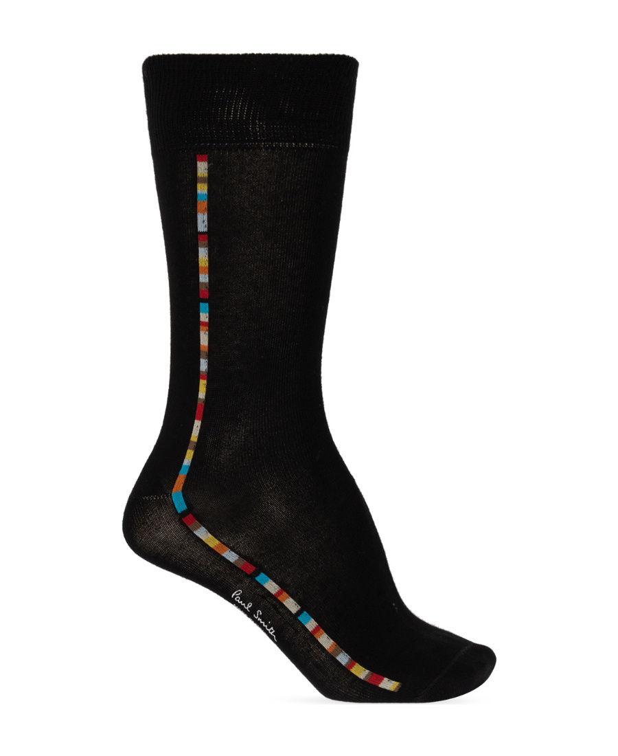 Paul Smith Patterned Socks Three-pack In Black