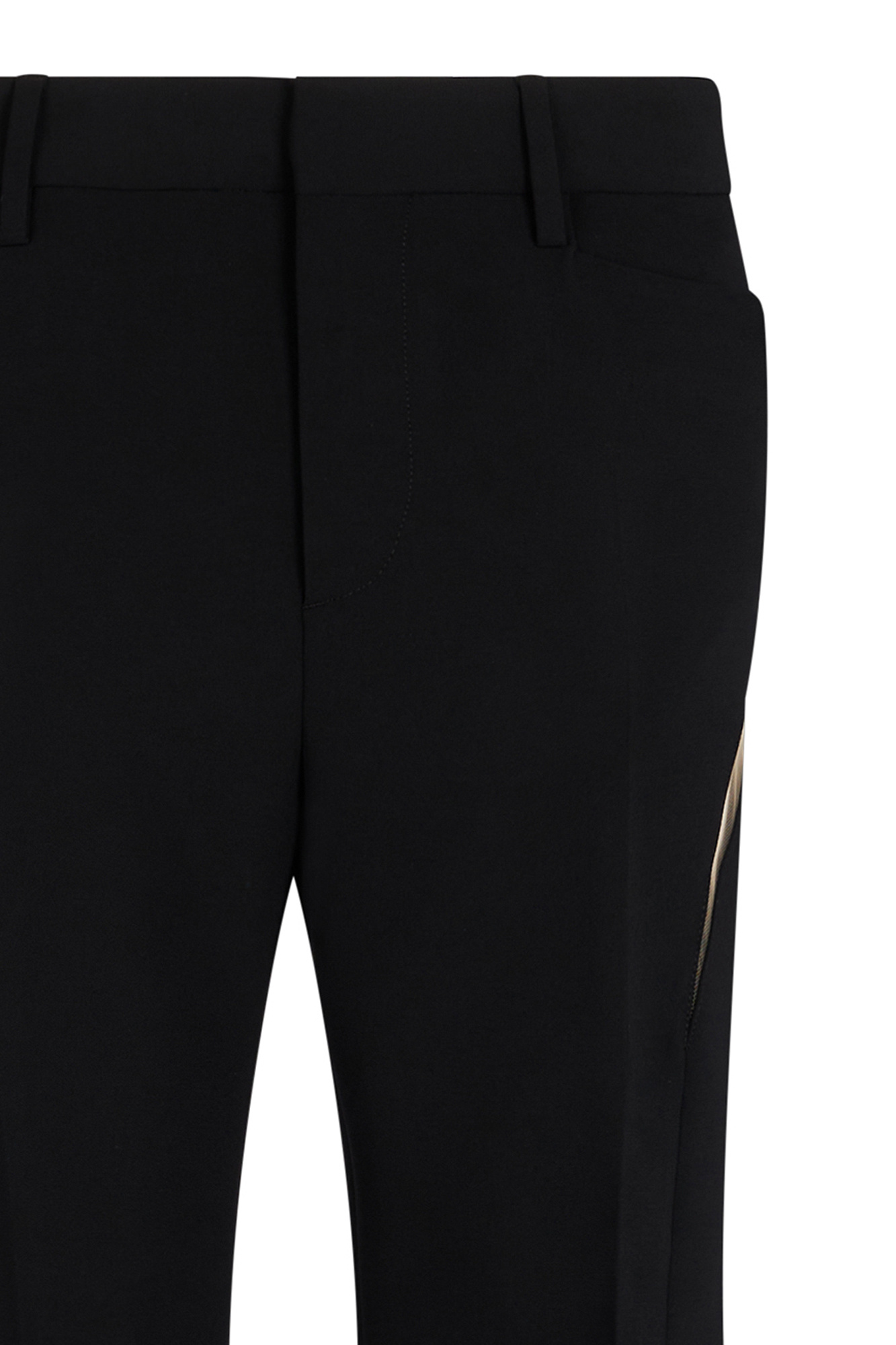 Dsquared2 Cut-out Detailed Flared Trousers In Black