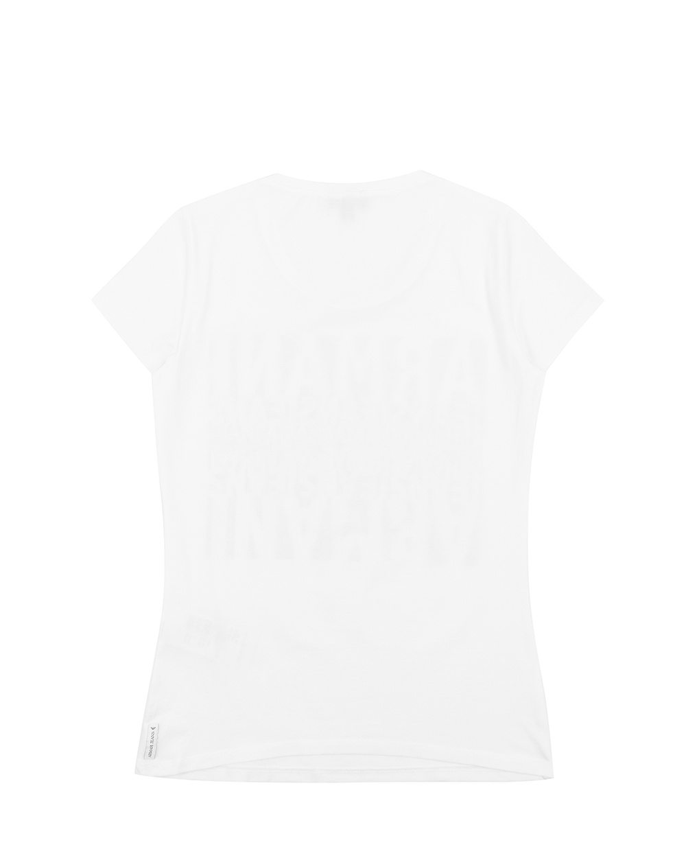 Armani Jeans Round-necked Logo T-shirt In White
