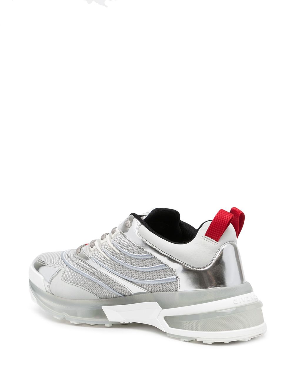 Givenchy Giv 1 Leather And Mesh Sneakers In White