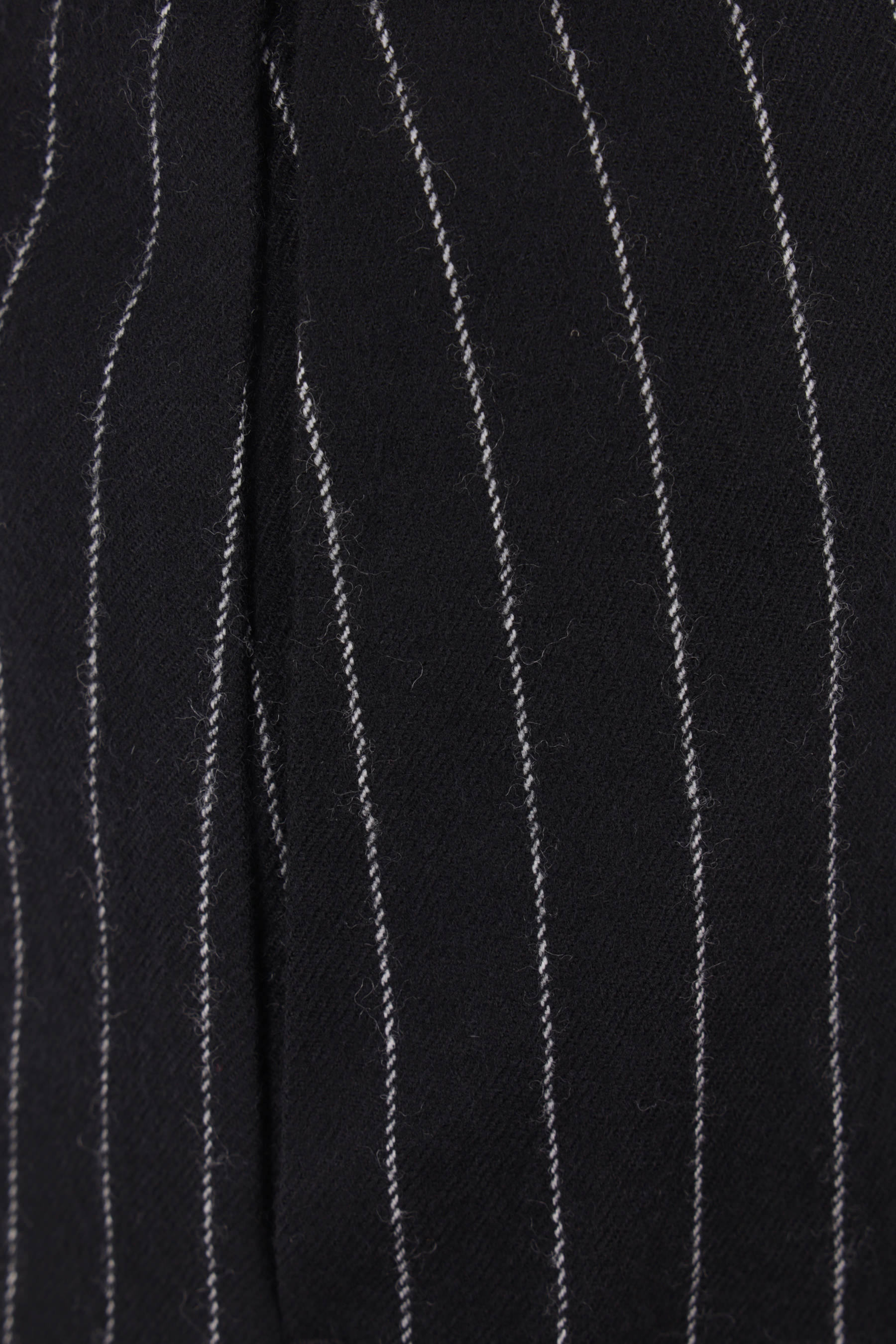 Alexander Mcqueen Chalk Stripe Wool Trousers In Black