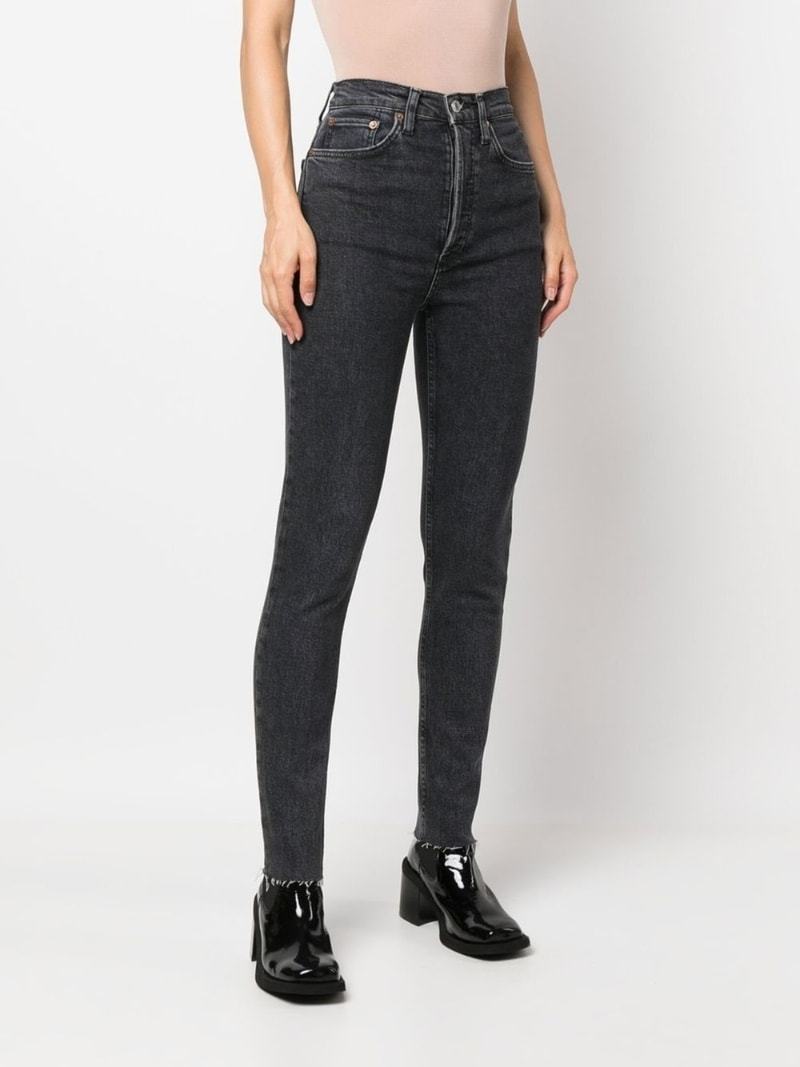 Re/done Straight Jeans In Black