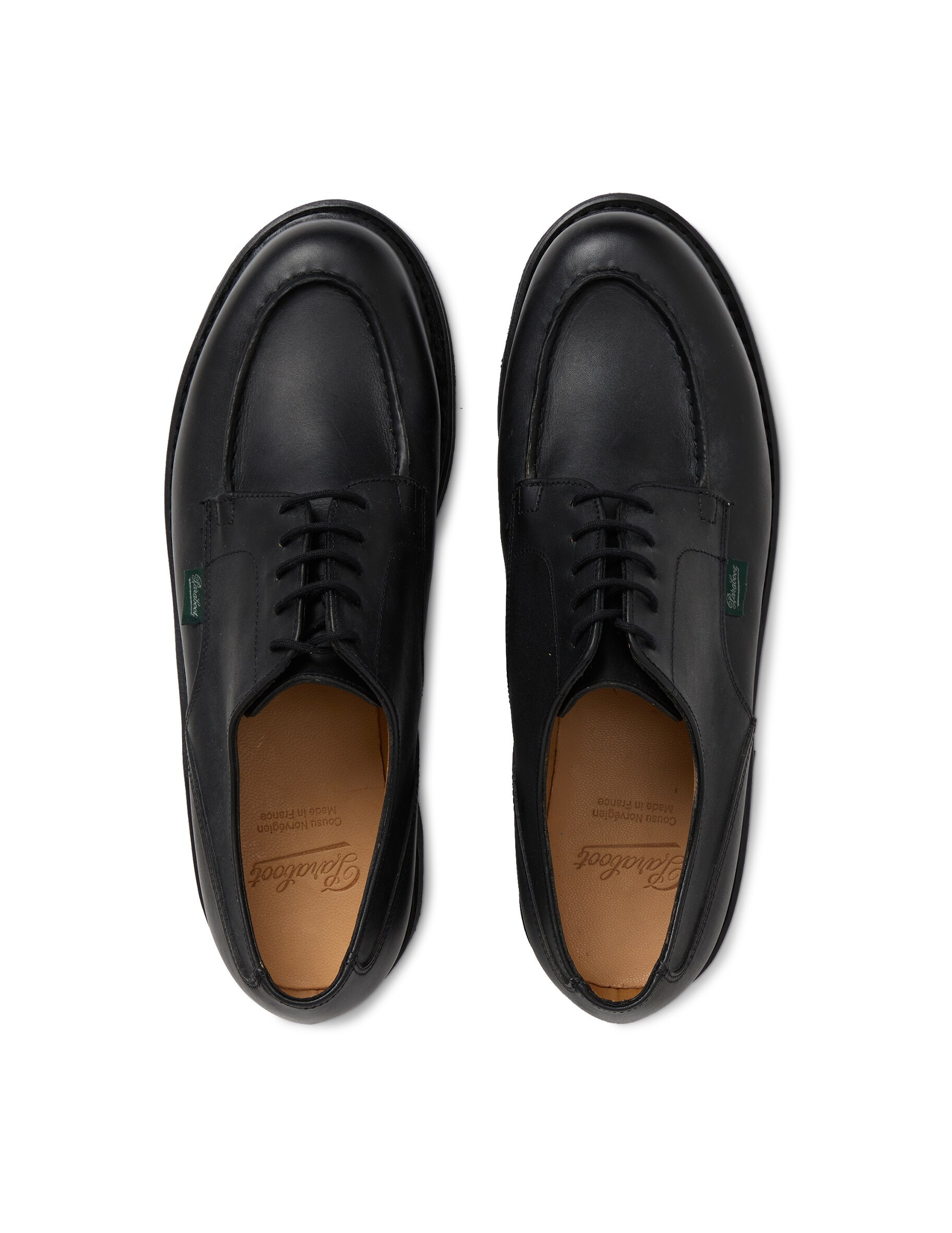 Paraboot Thiers Sport Shoe Black Leather In Black