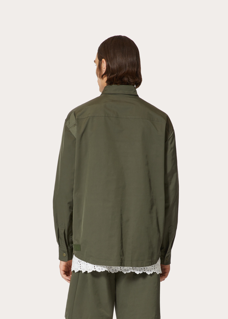 Valentino Shirt-style Jacket In Black