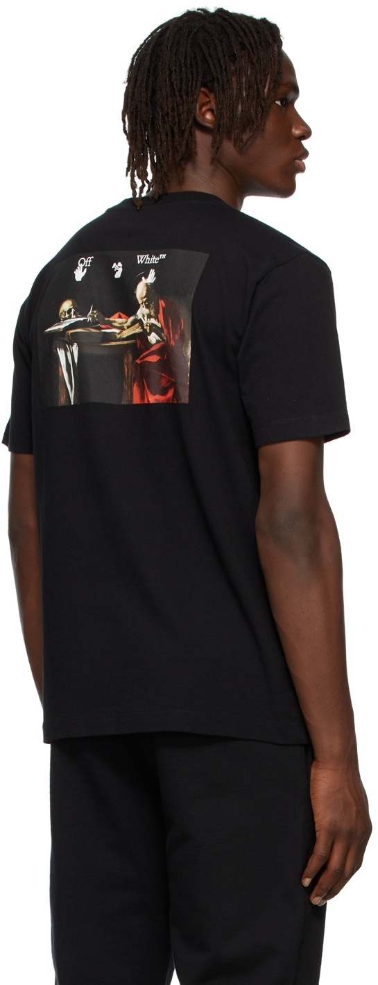 Off-white Caravaggio-print T-shirt In Black