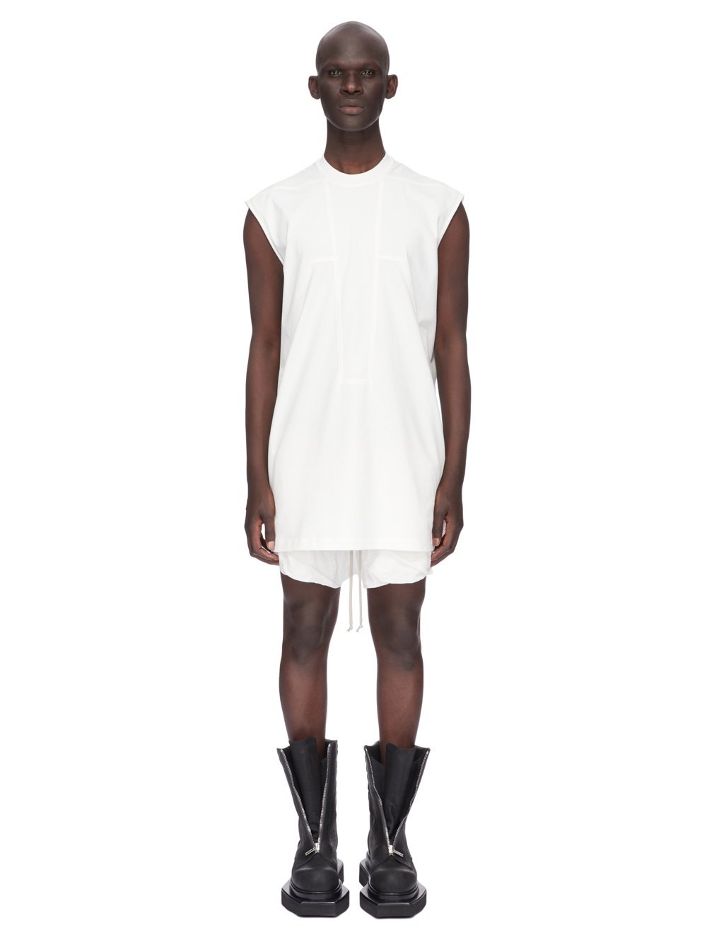 Rick Owens Off-white Concordians Basic Sl Tank Top In White