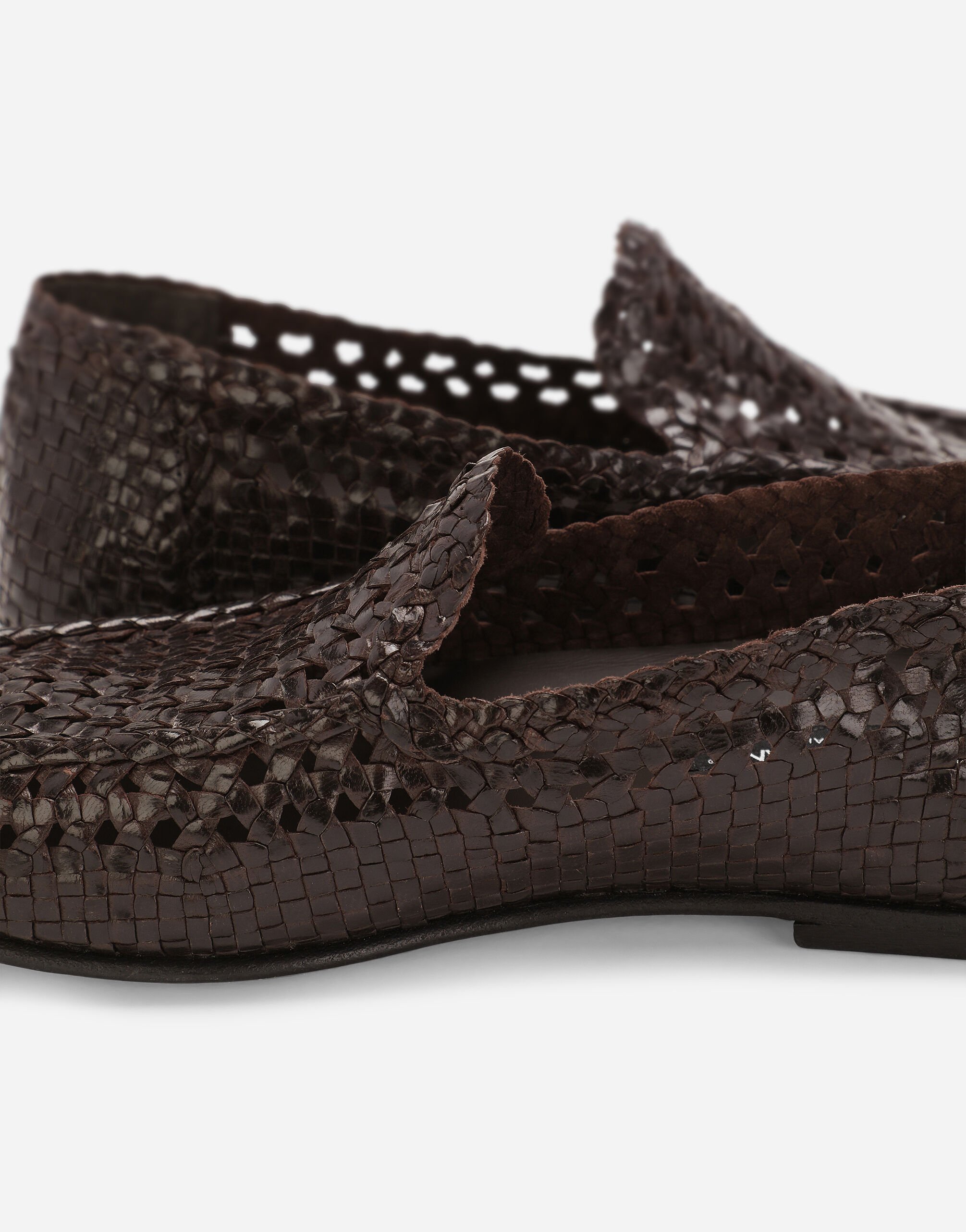 Dolce & Gabbana Pantofola In Pelle Di Capra In Black