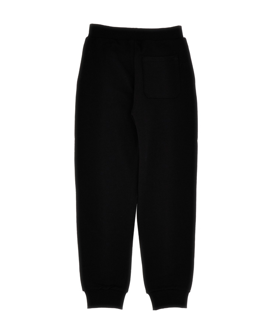 Shop Balmain Logo-print Cotton Track Pants In Black