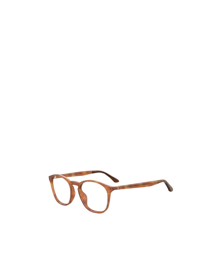 Jimmy Choo Eyewear Round Frame Glasses In Brown
