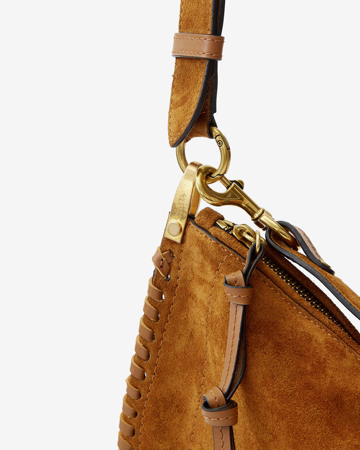 Isabel Marant Oskan Soft Zipper Bag In Brown
