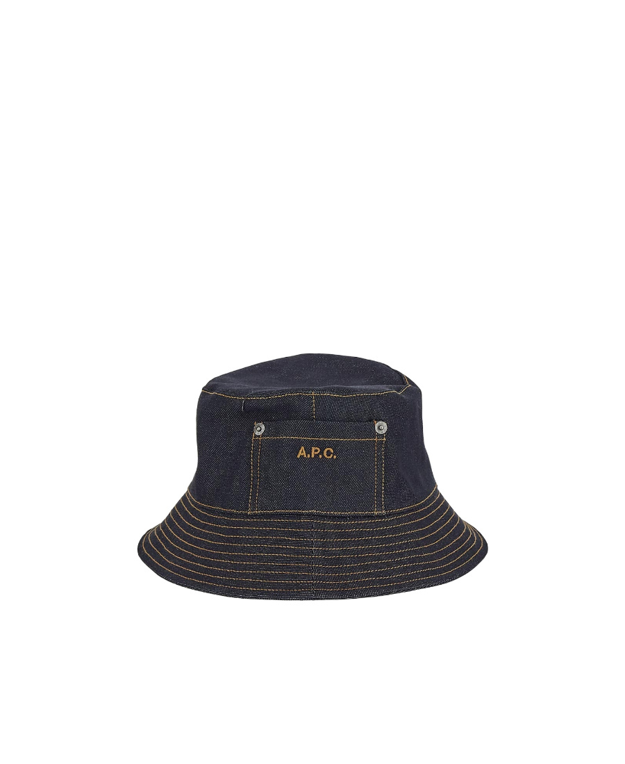 Apc Contrast Stitching Bucket Hat In Black