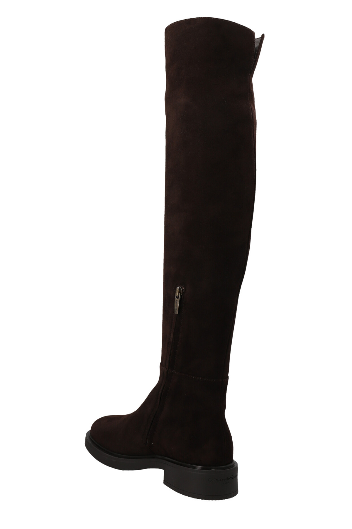Gianvito Rossi Round Head Boots In Black