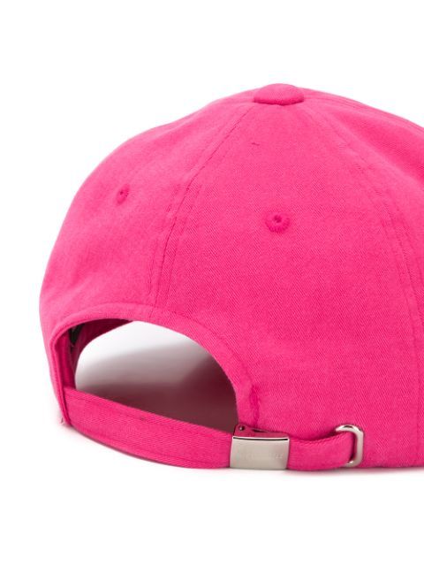We11 Done Embroidered Logo Cap In Pink