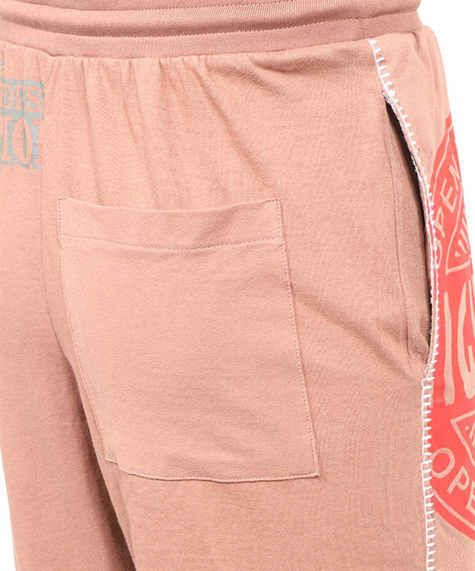 Marine Serre Regenerated Patchwork Cotton Trousers In Pink