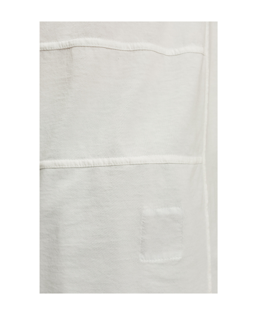 Rick Owens Drkshdw Seam-detail Short-sleeve T-shirt In White