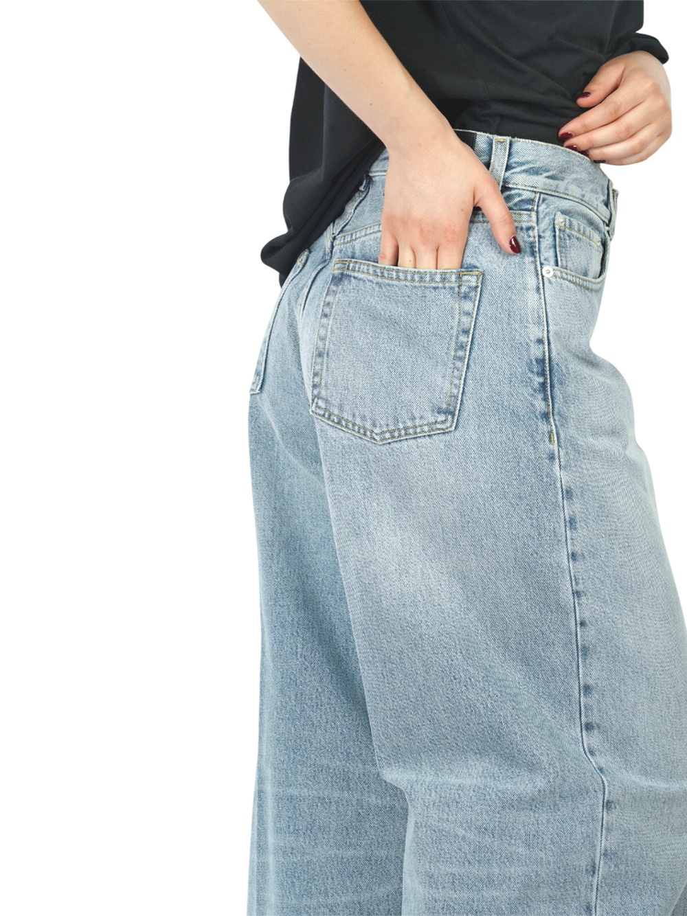 Haikure Wide-leg Jeans In Blue