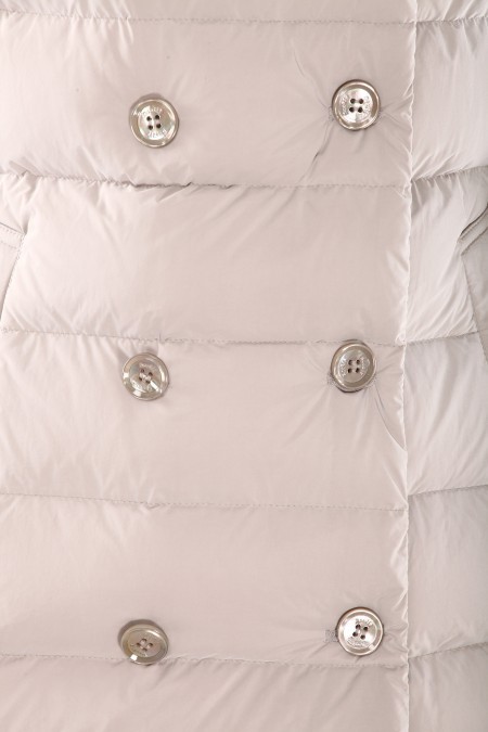 Moorer Long-sleeved Quilted Cotton Clothes In White