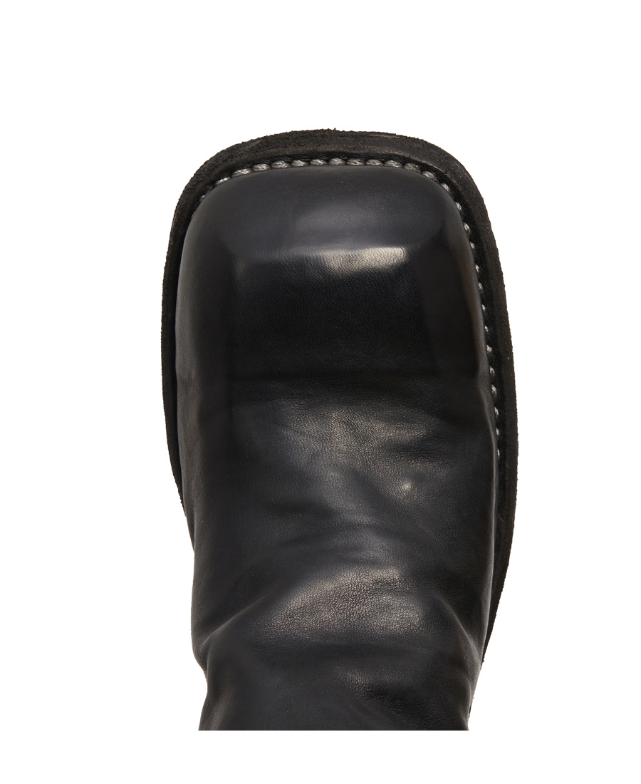 Guidi Back-zip Short Boots In Black