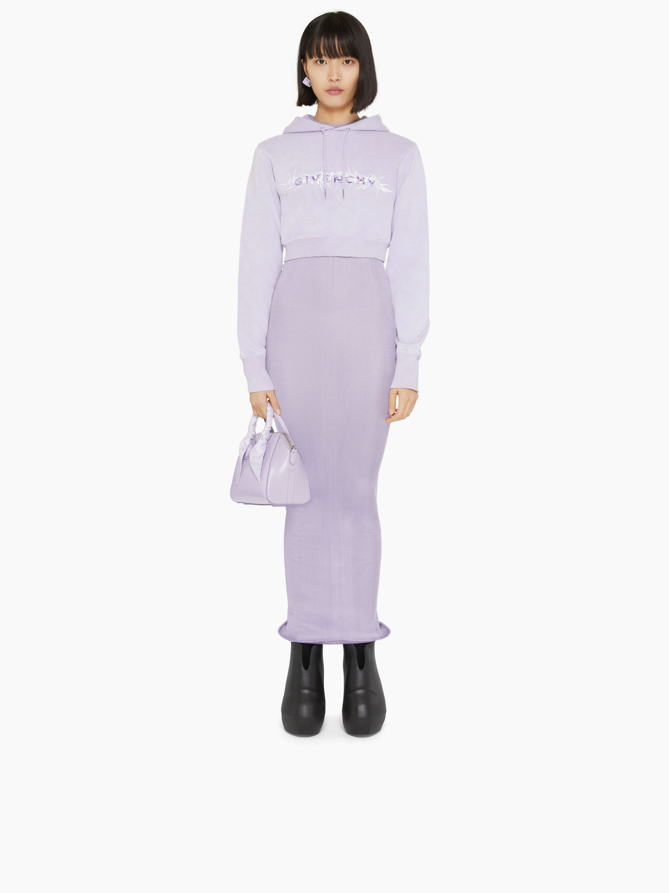 Givenchy Top Swtshrt Hdy Cn Ls Brbre Wre In Purple